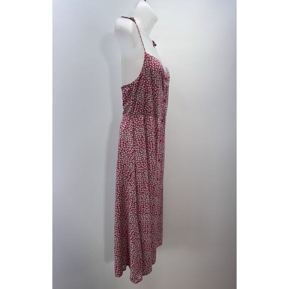 Blush BJ Dress Spaghetti Strap Red Floral Mini Women’s Size Large - Picture 3 of 7
